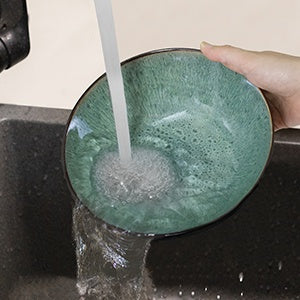 Creative Western Kiln Change Peacock Green Bowl 30oz Bowl Set Of 4 For Cereal, Salad, Pasta, Soup, Dessert, Serving Dishwasher, Microwave And Oven