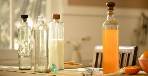 Drop Glass Water Bottle With Ceramic Stopper