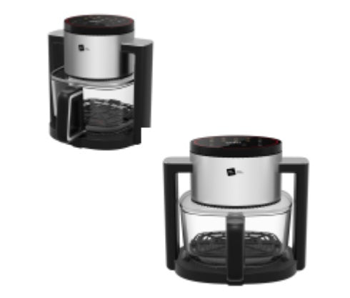 4.5-quart Air Fryer - 360 Glass Pot, Touch Screen Control