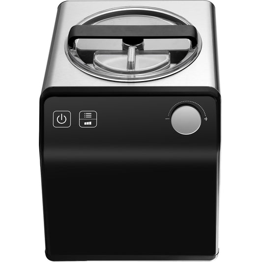 Upright Automatic Ice Cream Maker With Built-in Compressor, 2 Quart No Pre-freezing Fruit Yogurt Machine, Stainless Steel Electric Sorbet Maker, 4 Modes Gelato Maker With Digital Display  Timer