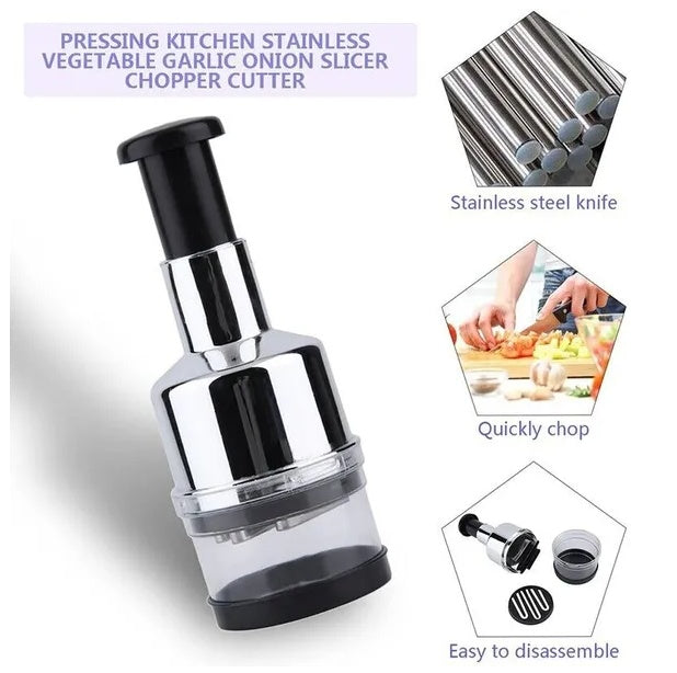 Vegetable Fruit Salad Onion Garlic Food Hand Chopper Cutter Slicer Peeler Dicer