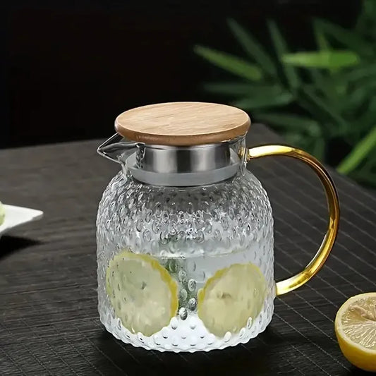 Carafe Lids Included Cold Kettle Large Capacity Water Pitcher Non-slip Juice Jug For Kitchen
