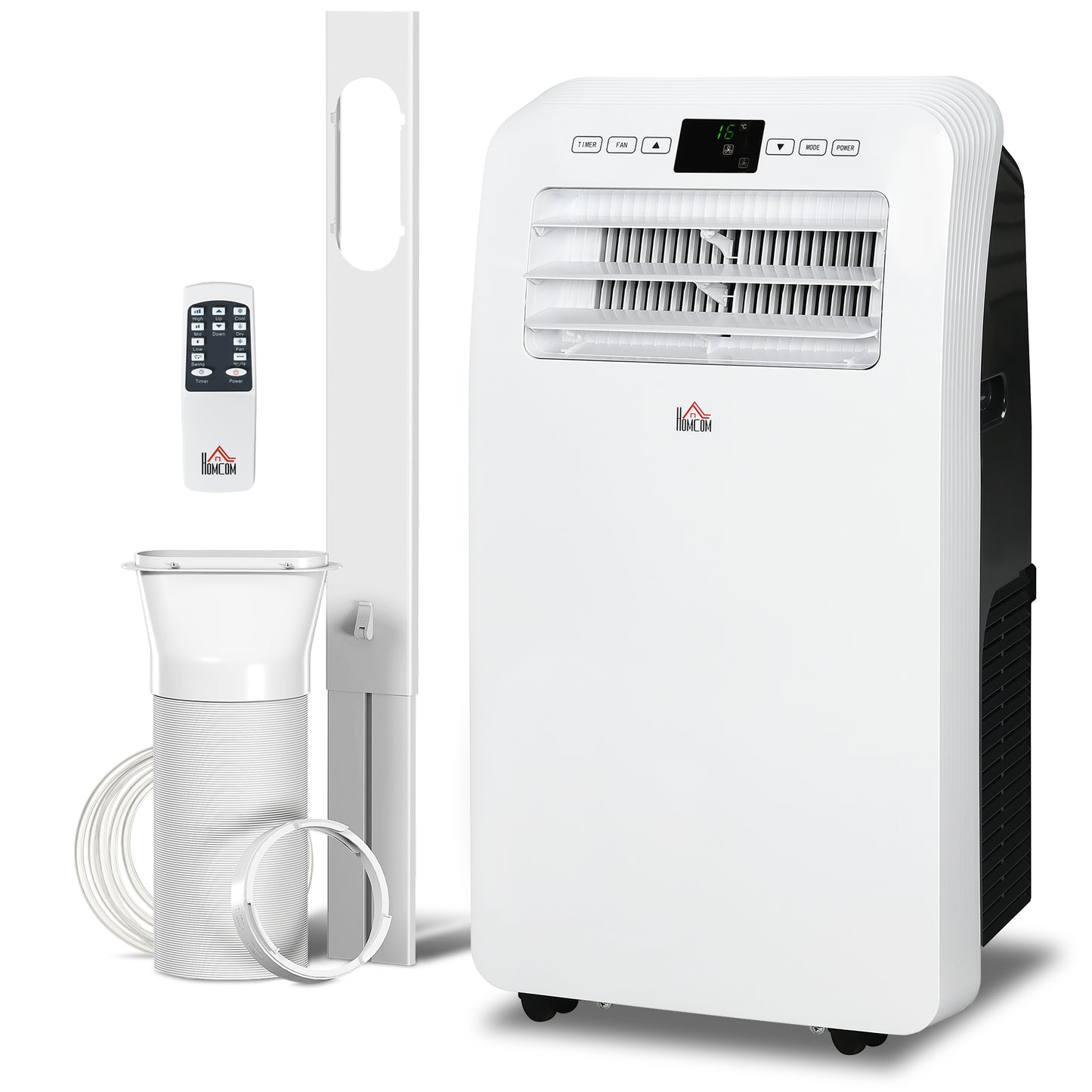 11500 BTU Mobile Air Conditioner, 550 Sq. Ft., AC Unit with Dehumidifier, 24H Timer On/Off, Window Kit