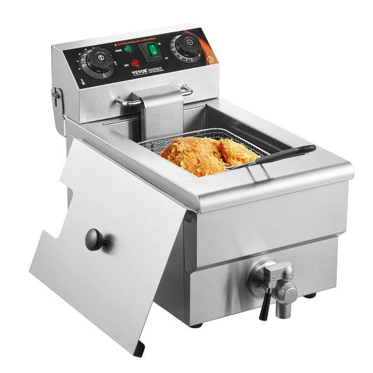 Commercial Electric Deep Fryer Countertop Deep Fryer 1500W 11.6Qt 11L